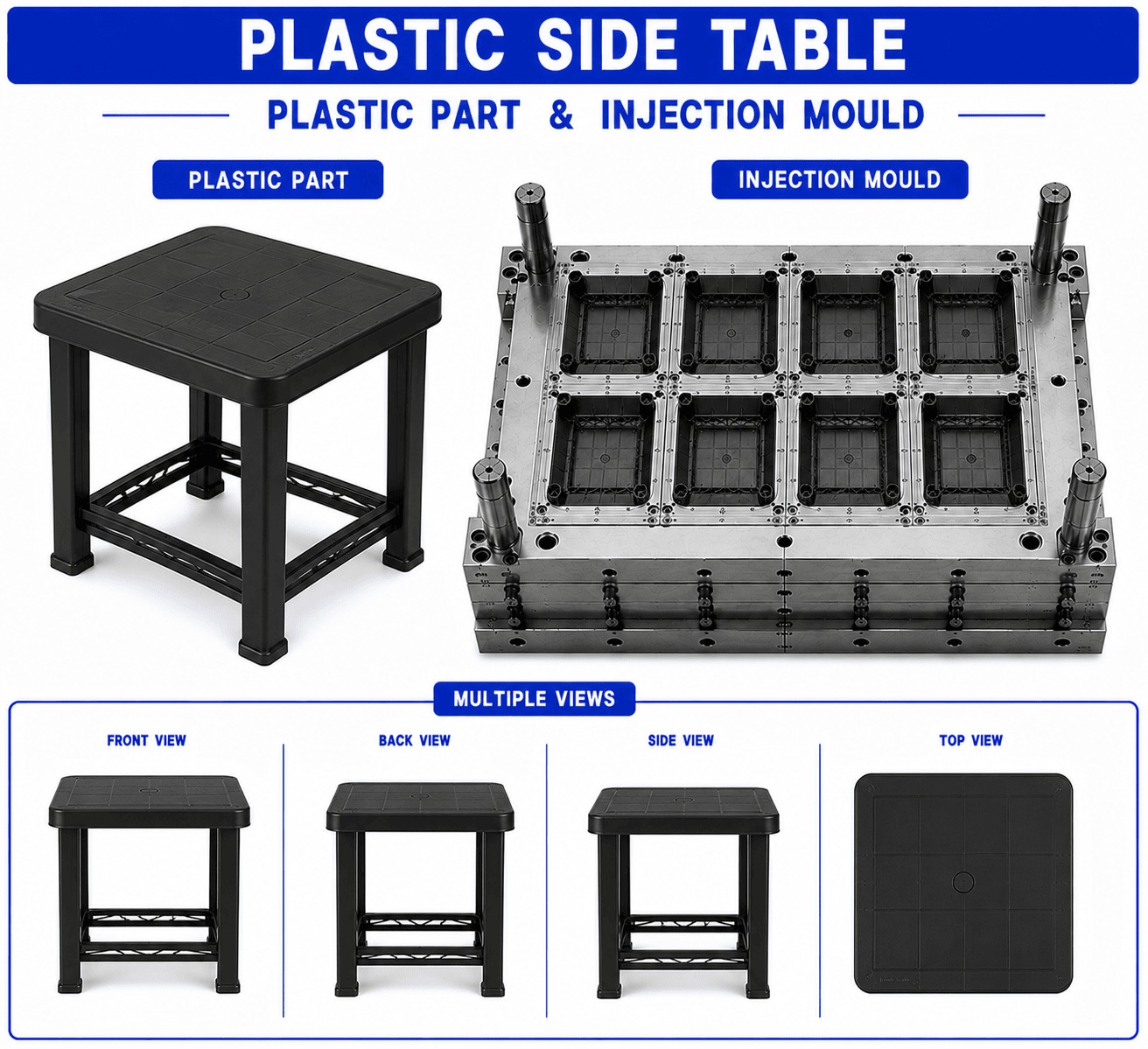 Plastic Side Table Mould and Moulding Service